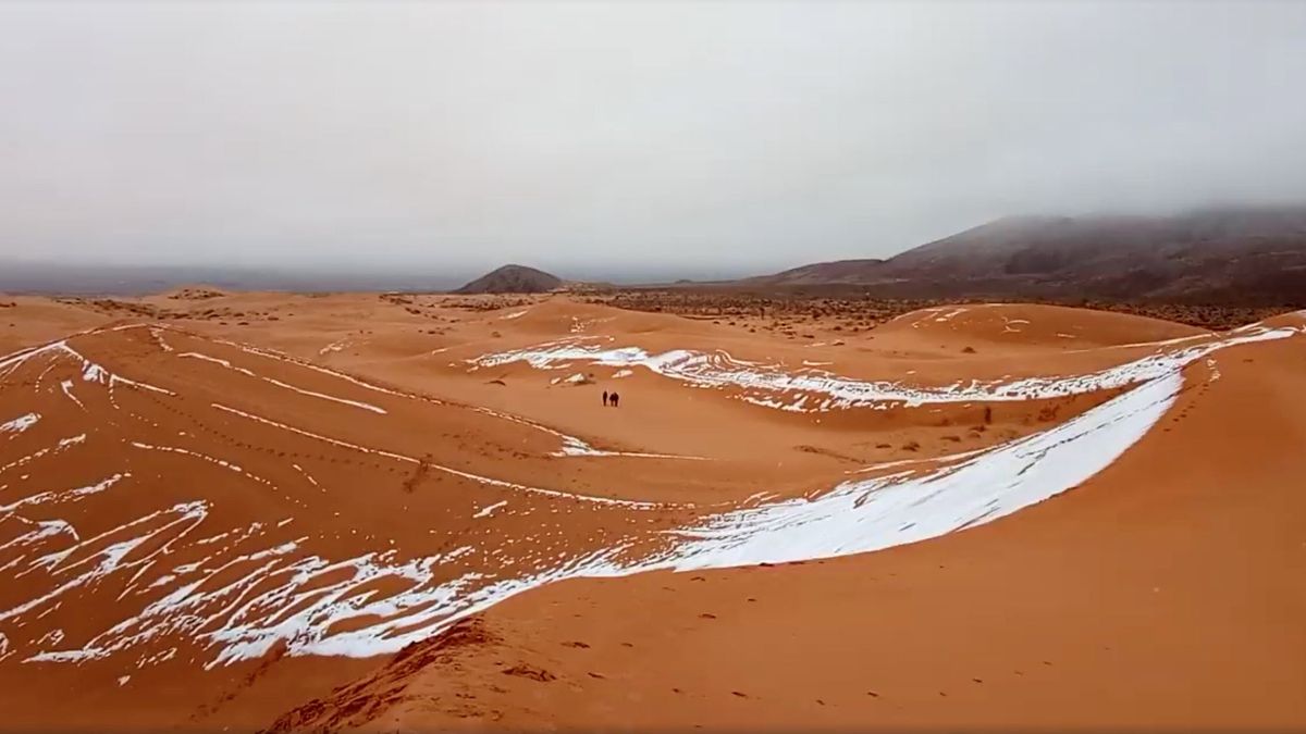 ¿Nieve en el Sáhara? Se produce la cuarta nevada en los últimos 50 años