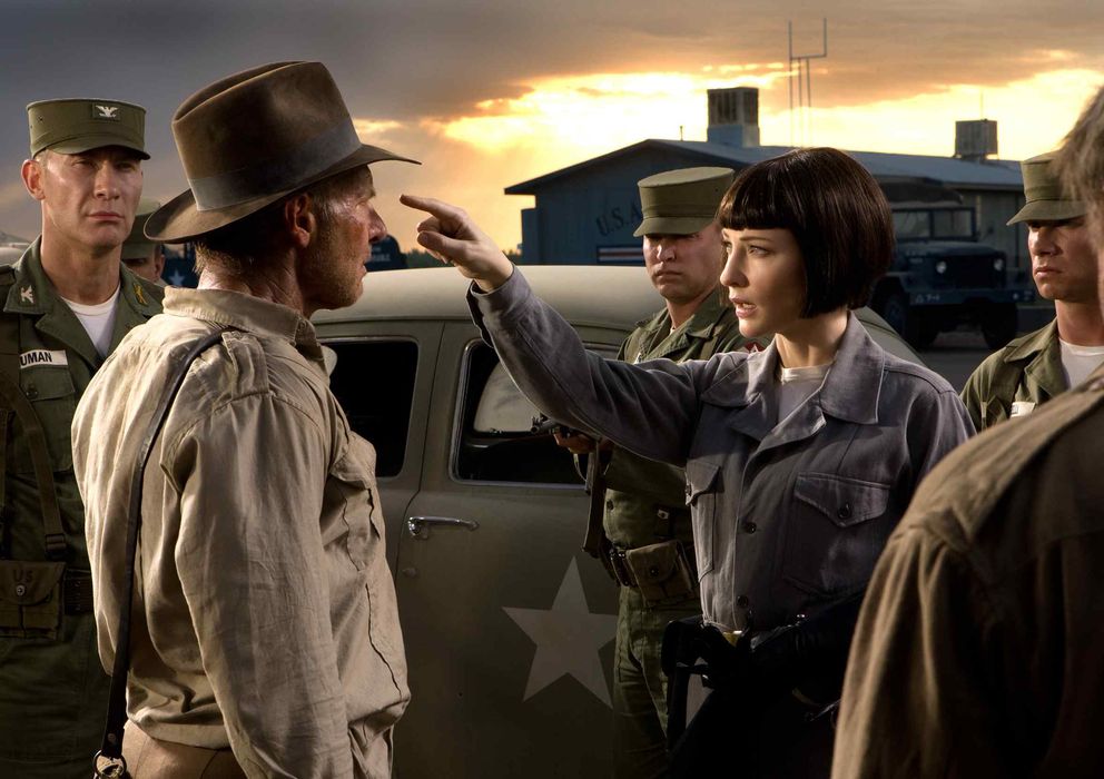 Foto: Cate Blanchett como villana rusa en la última entrega de Indiana Jones