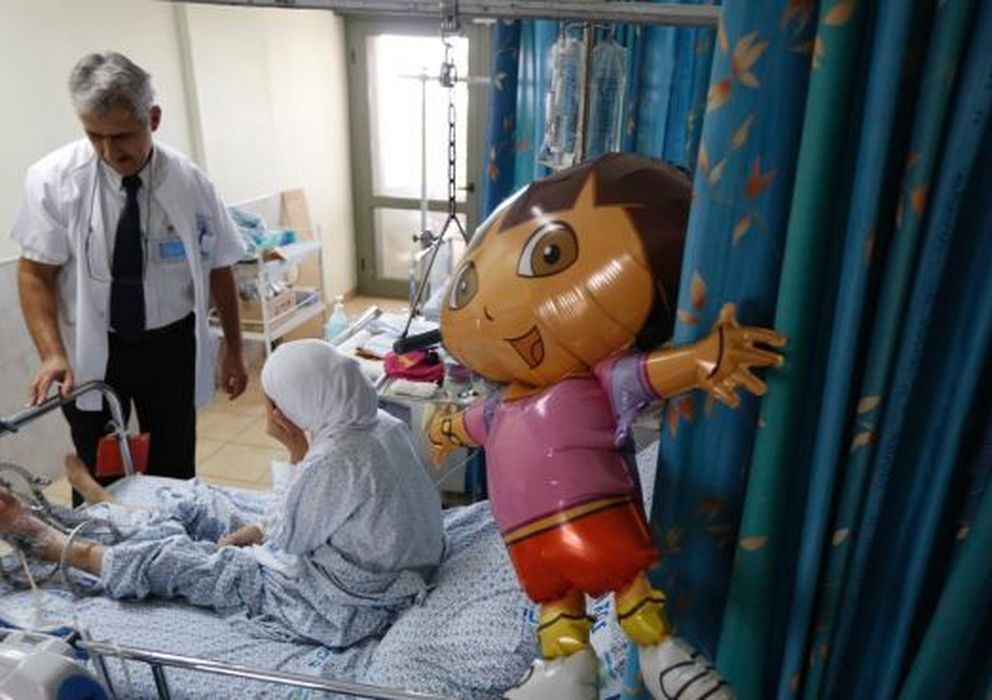 Foto: Una víctima de la guerra de Síria en el hospital Rebecca Sieff. (Reuters)