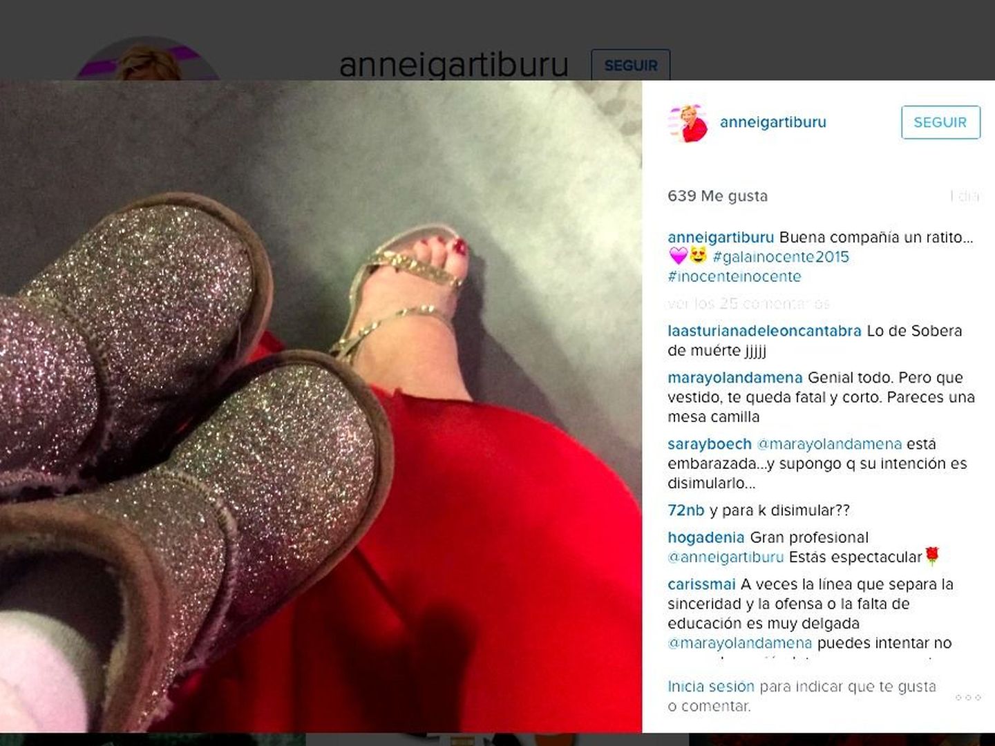 Instagram de Anne