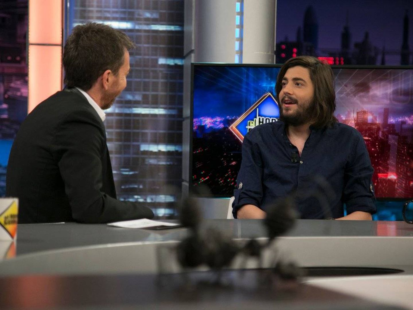 Salvador Sobral, en 'El hormiguero'. (Antena 3)