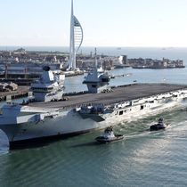 Foto: El buque de la marina británica HMS Prince of Wales. (Ministerio de Defensa británico)