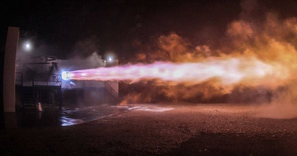 Foto: Uno de los últimos ensayos del Rocket Engine. (SpaceX)