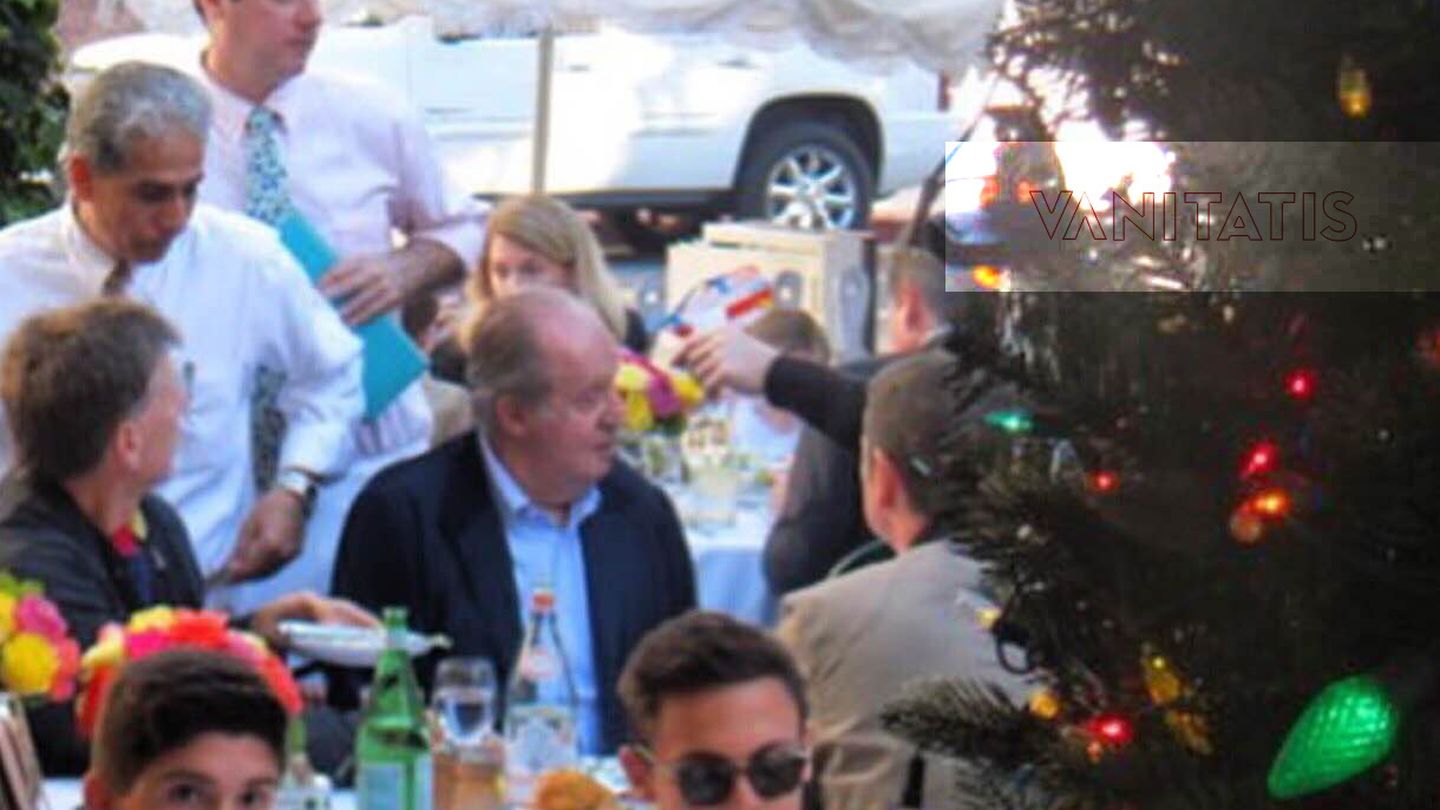 Don Juan Carlos, en 2015 en el restaurante The Ivy en Beverly Hills. (Vanitatis)