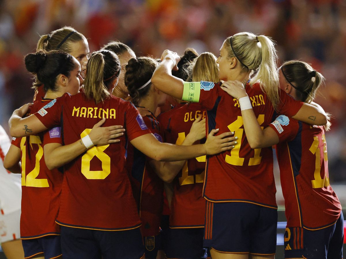 Foto: Las jugadoras de la Selección española femenina. (Reuters/Marcelo del Pozo)