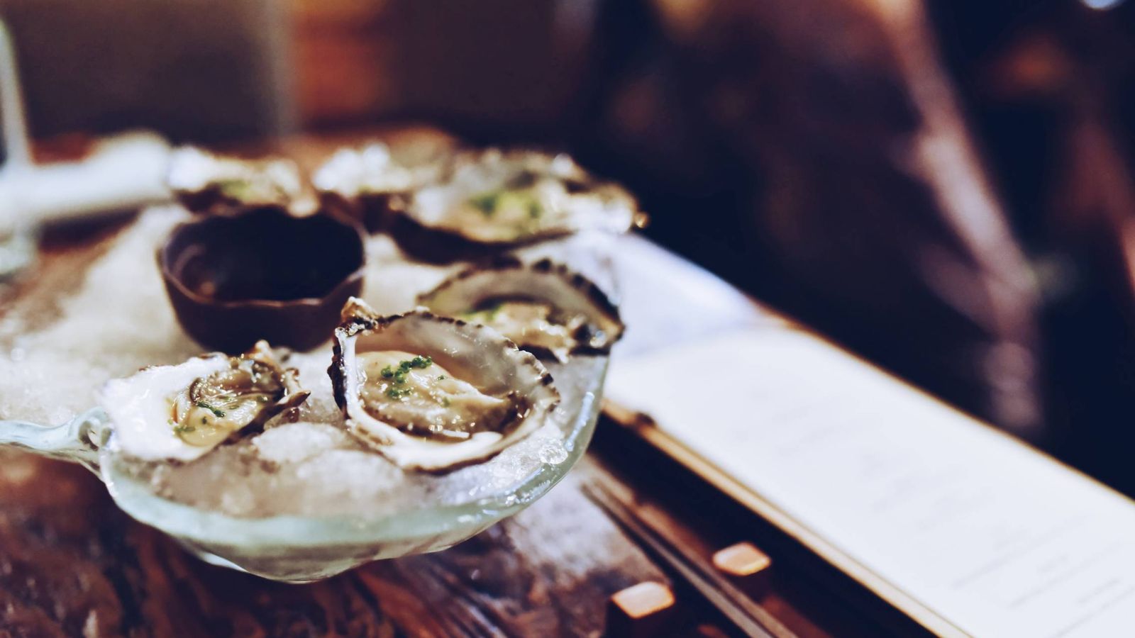 Foto: Un plato de ostras.