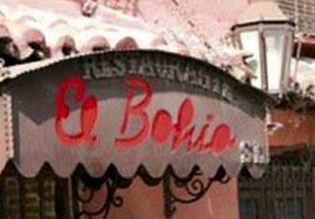Rótulo del restaurante El Bohío, en Illescas.