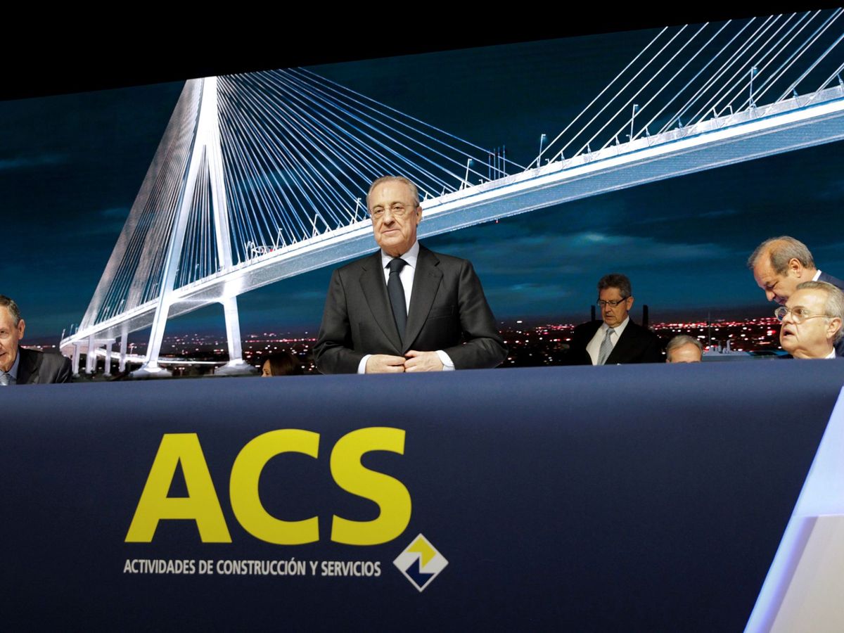 Foto: El presidente de ACS, Florentino Pérez, en una junta de la compañia. (EFE)