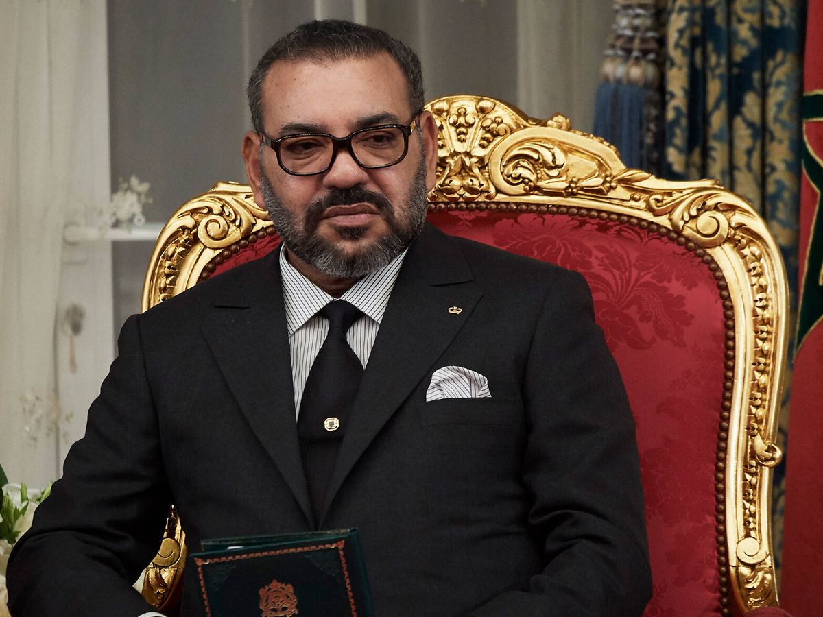 Foto: Mohamed VI durante una visita de Felipe VI a Rabat. (Getty/Carlos Álvarez)
