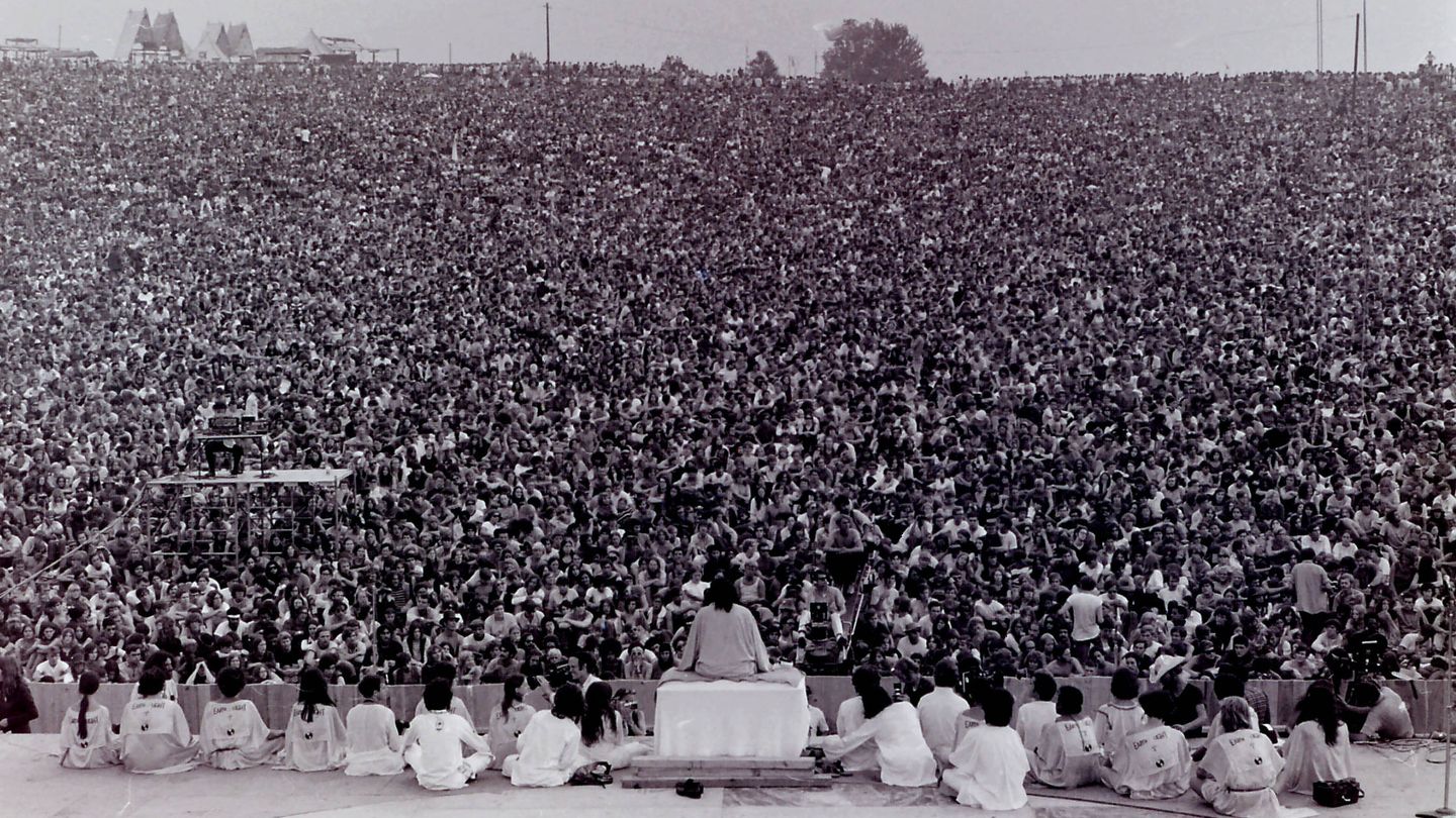 Ceremonia de apertura de Woodstock 69. (Mark Goff)