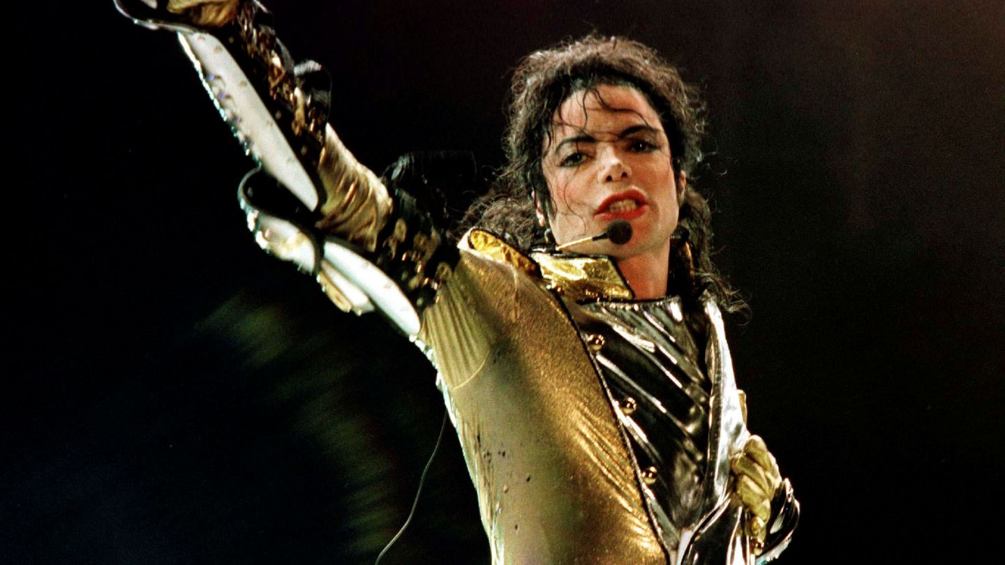 Michael Jackson durante una gira en 1997. (Getty)
