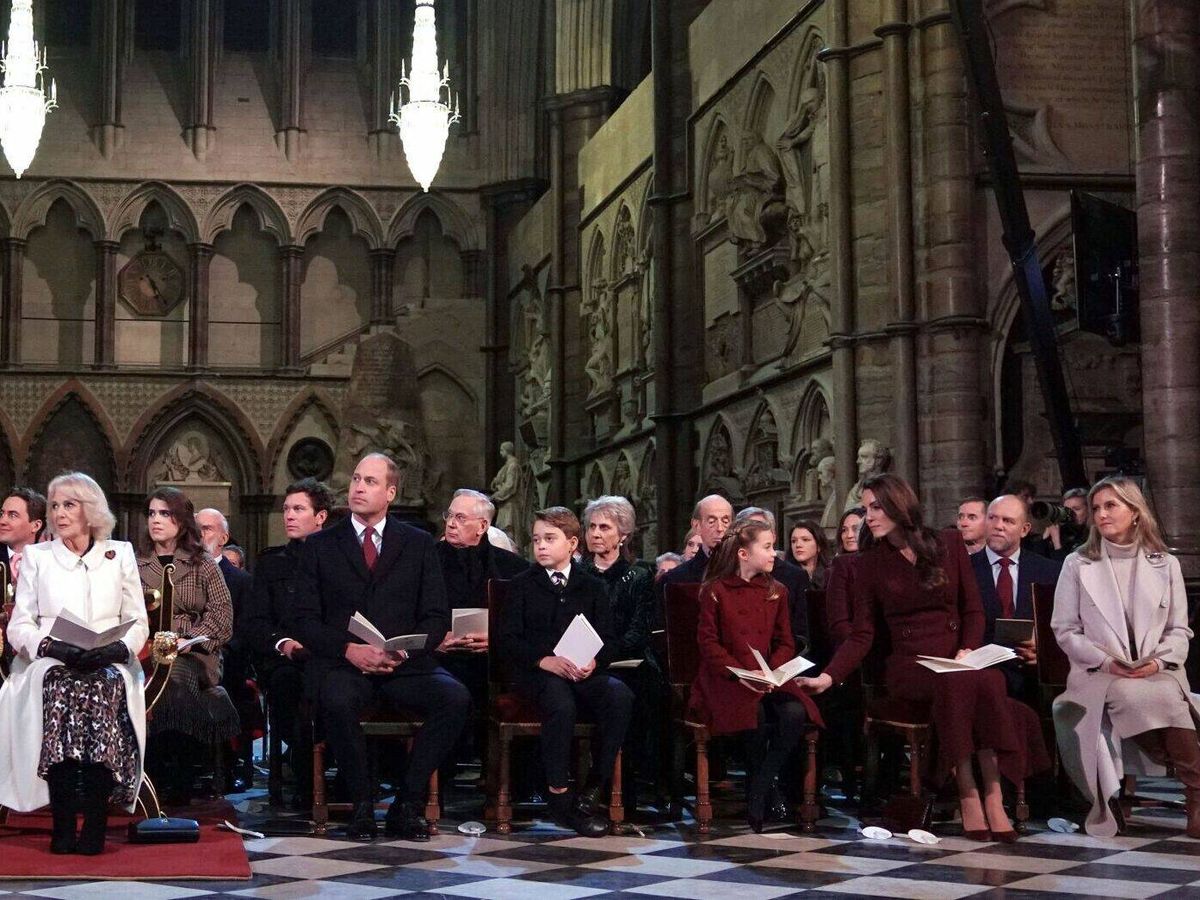Foto: Los Windsor, en el concierto organizado por Kate Middleton. (Reuters)