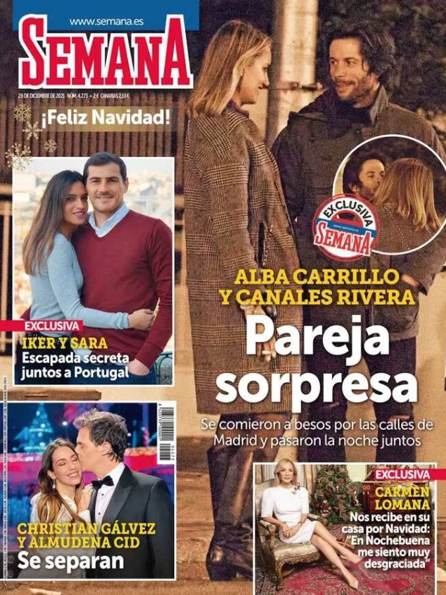Alba Carrillo y Canales Rivera, en la portada de 'Semana'.