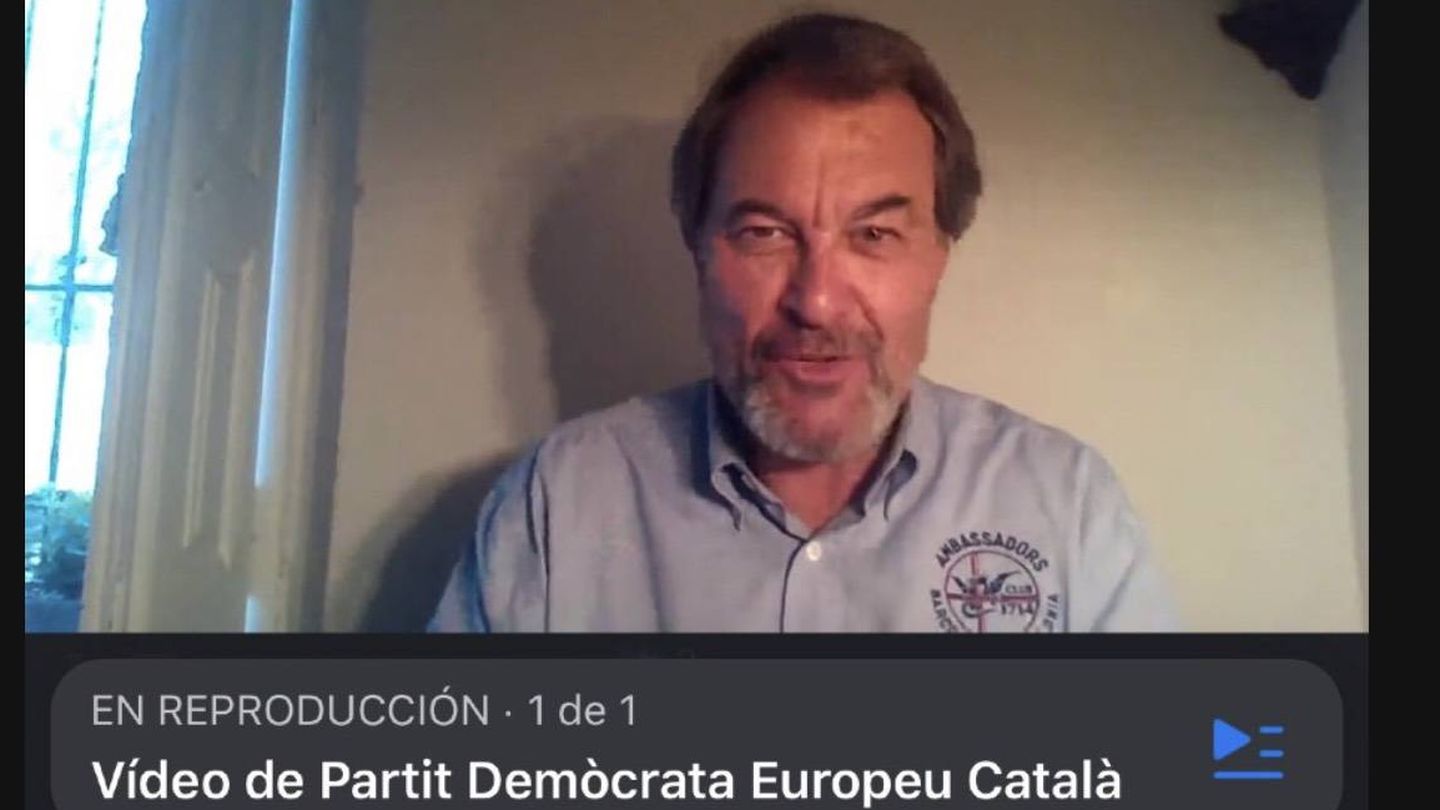 Captura de vídeo donde aparece Artur Mas