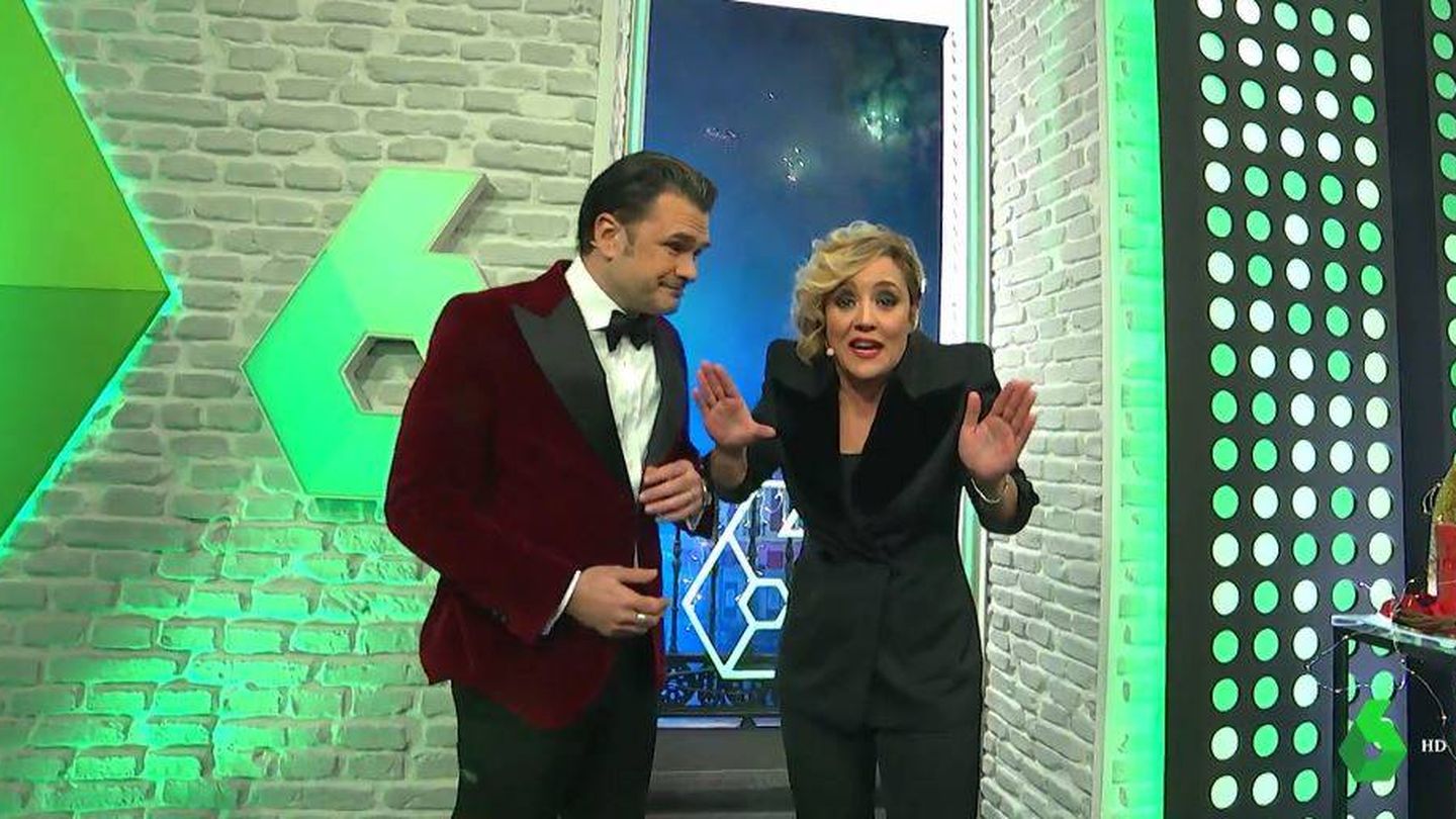 Iñaki López y Cristina Pardo, en La Sexta. (Atresmedia Televisión)