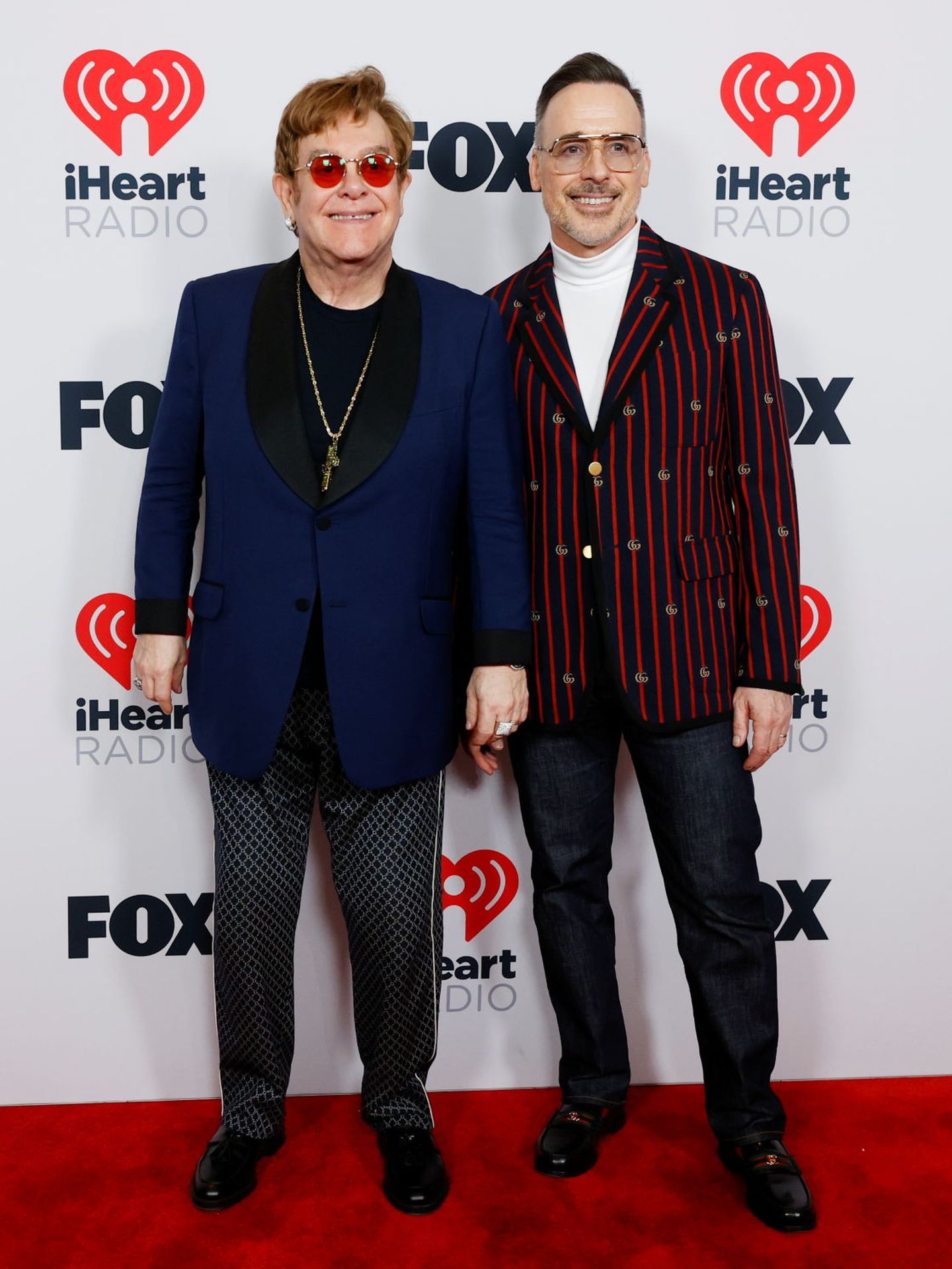 Elton John, junto a su marido, David Furnish. (Reuters/Mario Anzuoni)