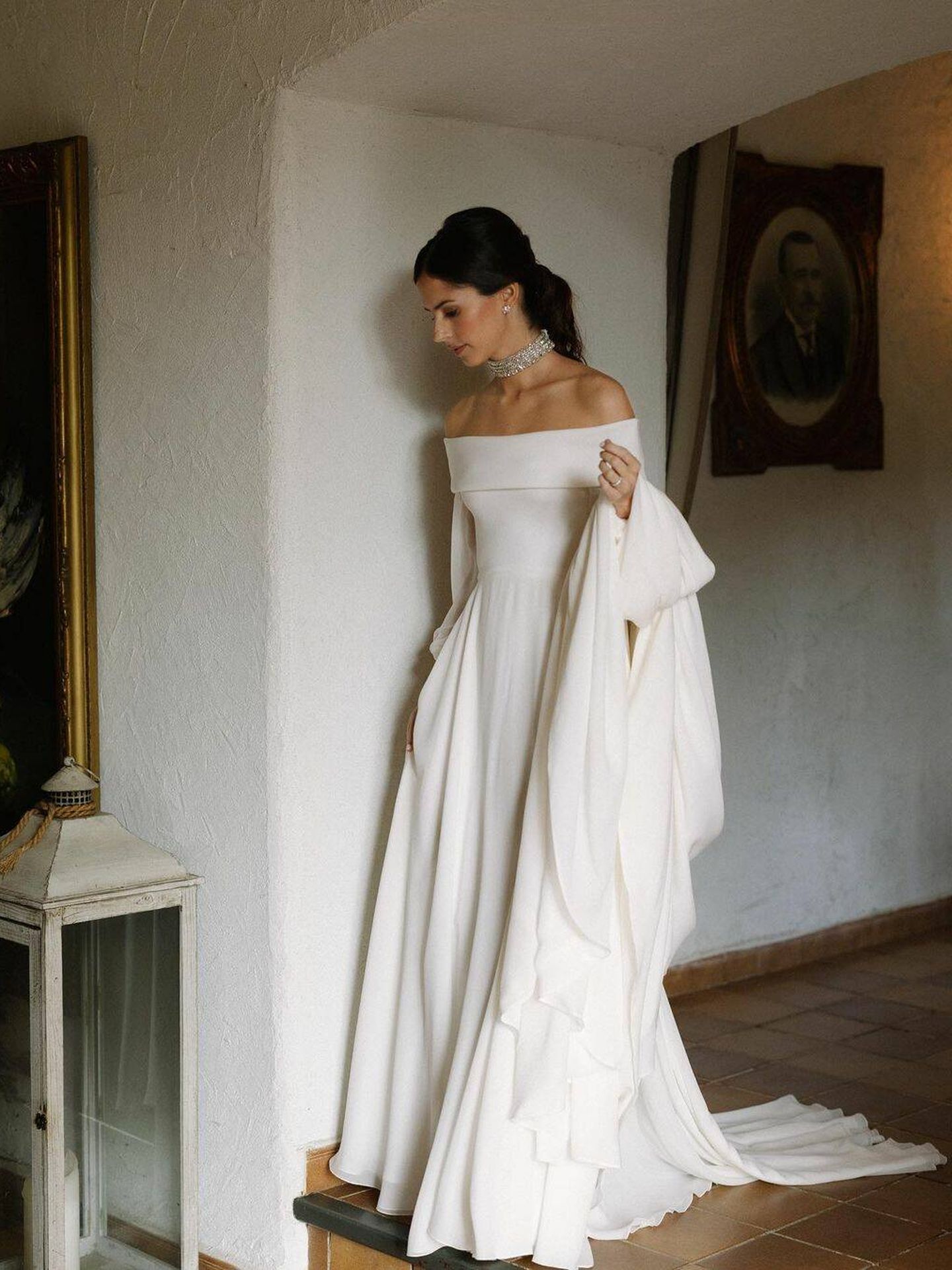 Uno de los vestidos de novia de Cristina. (Robert Marcillas)