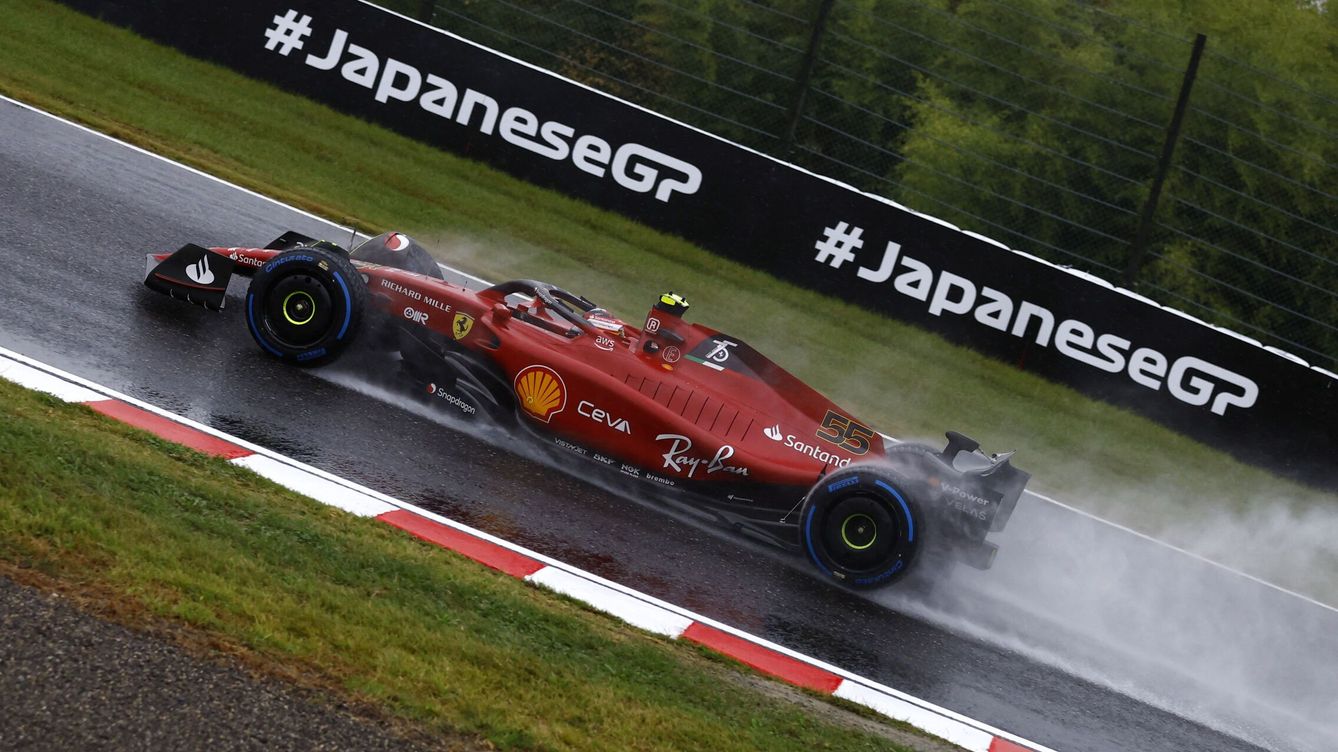 Foto: Carlos Sainz, durante los libres del Gran Premio de Japón. (Reuters/Hamad I Mohammed)