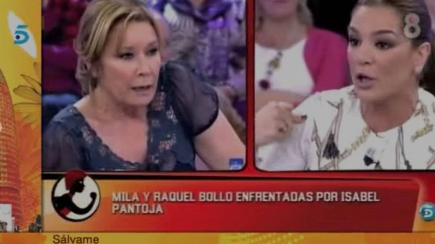 Encontronazo de Mila Ximénez en Telecinco. (Mediaset)