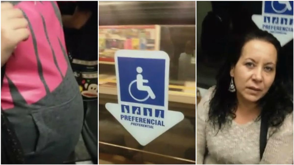 Se burlan de una mujer embarazada a la que no le ceden el asiento en el Metro