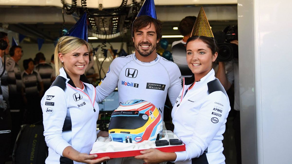El único momento de hastío de Alonso el día de su cumpleaños: "Ya paso de la normativa"