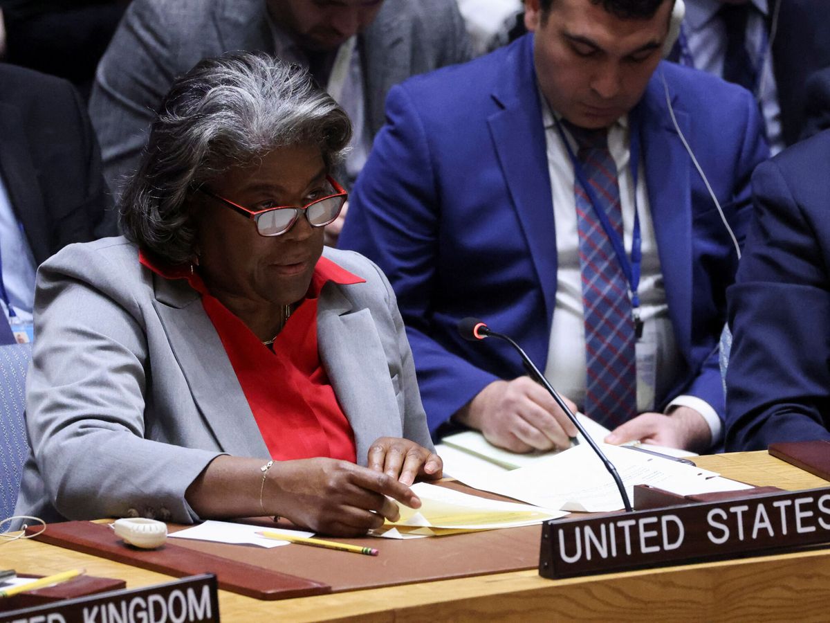 Foto: La representante de Estados Unidos ante la ONU, Linda Thomas-Greenfield, se abstuvo. (Reuters/Andrew Kelly)
