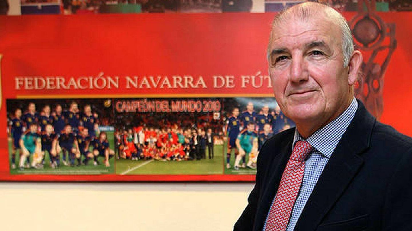 José Luis Diez, expresidente de la Federación Navarra de Fútbol. 