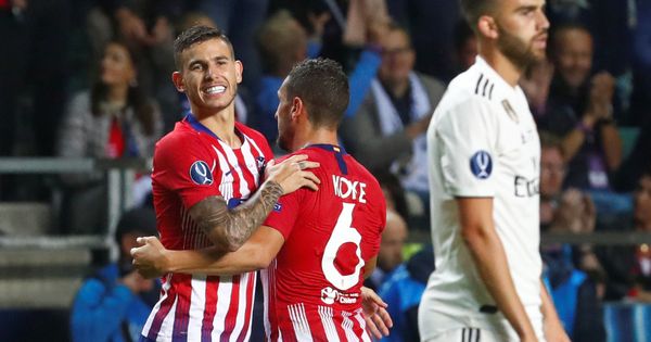 Foto: Lucas Hernández ganó la Supercopa de Europa con el Atlético al Real Madrid el 15 de agosto. (Reuters)