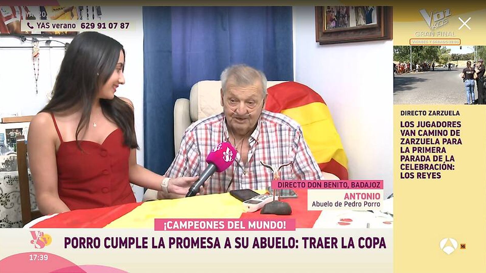 Estocazo final a la Argentina de Messi: el abuelo de Pedro Porro, sin piedad en 'Y ahora Sonsoles'