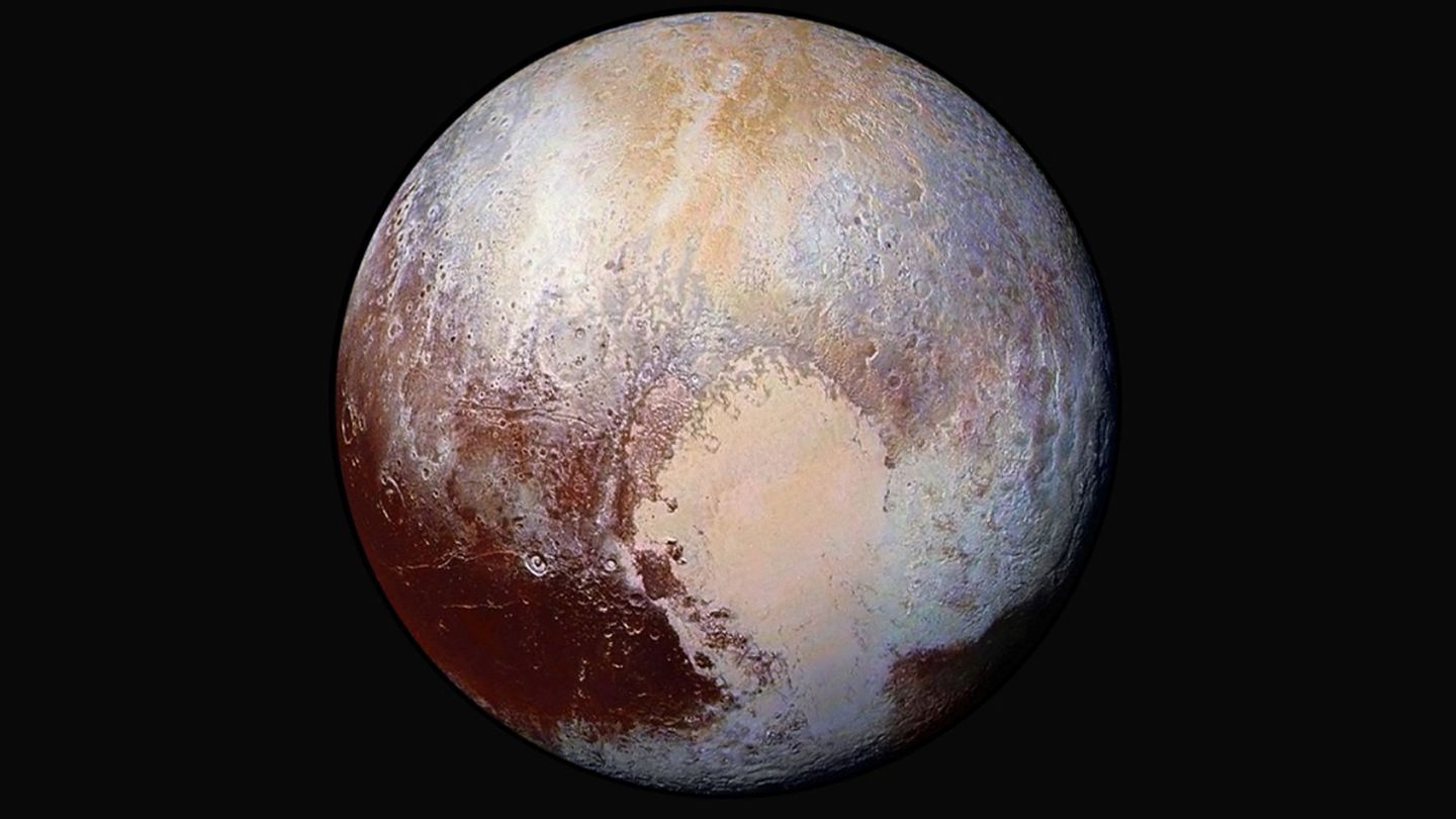 Magnífico Plutón, capturado por la nave de la NASA New Horizons. (NASA)