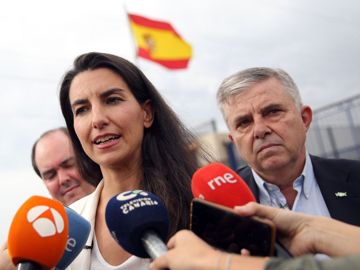 Foto: La presidenta de Vox en Madrid, Rocío Monasterio, en un acto de su partido. (EFE)