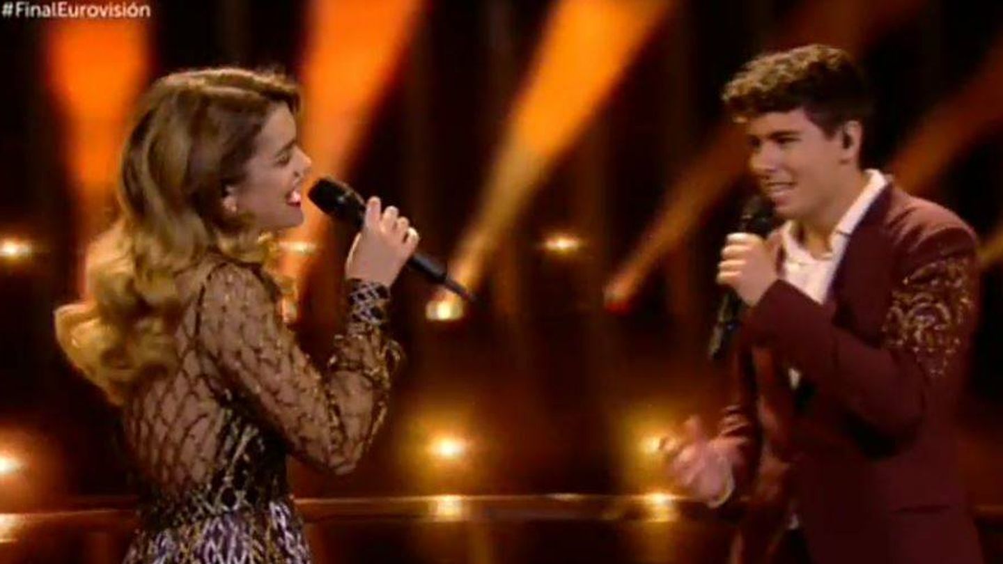Amaia y Alfred en directo en la final de Eurovisión