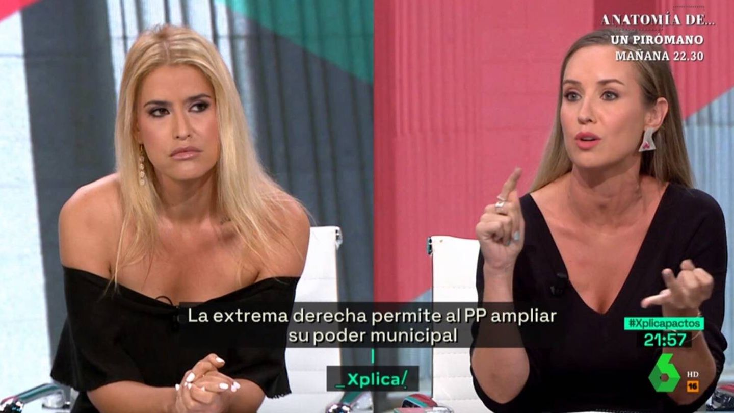 Afra Blanco y Melisa Rodríguez en 'La Sexta Xplica'. (Atresmedia)