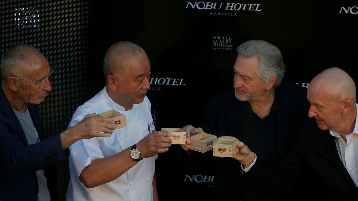 Los socios de la marca Nobu, entre los que destaca Robert de Niro. (Reuters)