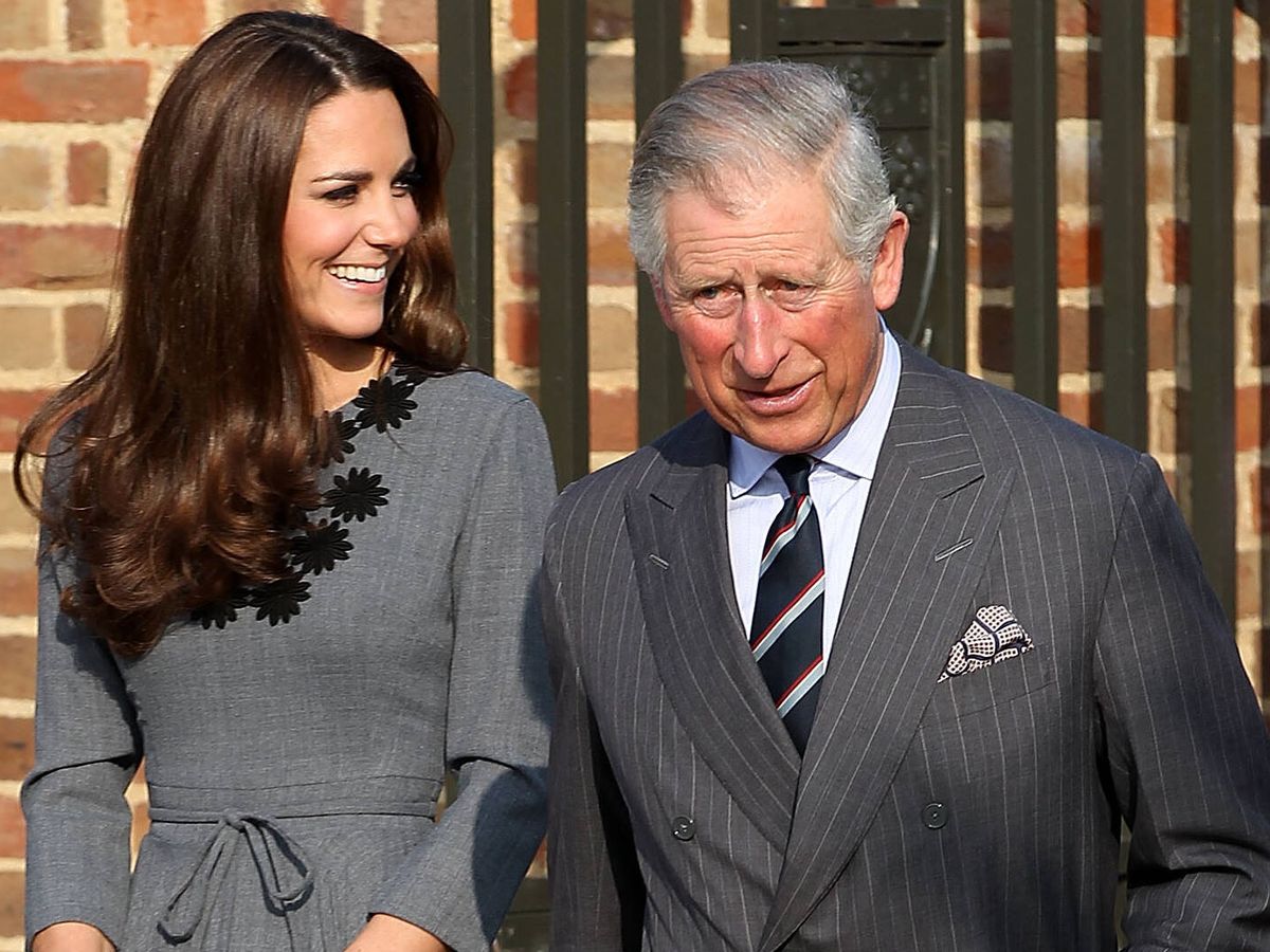 Foto: Carlos III junto a Kate Middleton. (Getty)