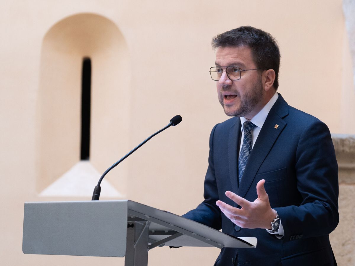 Foto: El presidente de la Generalitat, Pere Aragonès. (Europa Press/David Zorrakino)