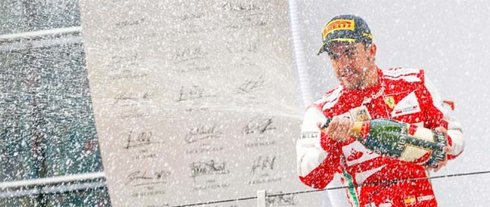 Foto: Fernando Alonso mete la primera 'goleada' a bordo de un Ferrari