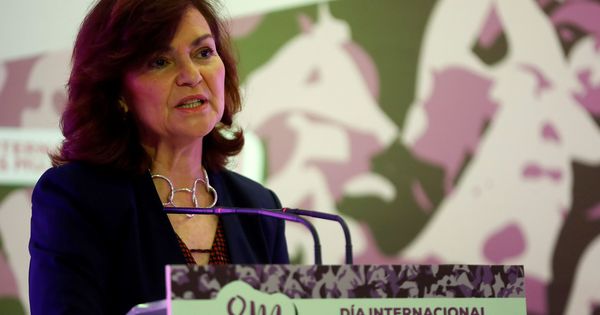 Foto: La vicepresidenta del Gobierno y ministra de Igualdad, Carmen Calvo. (EFE)