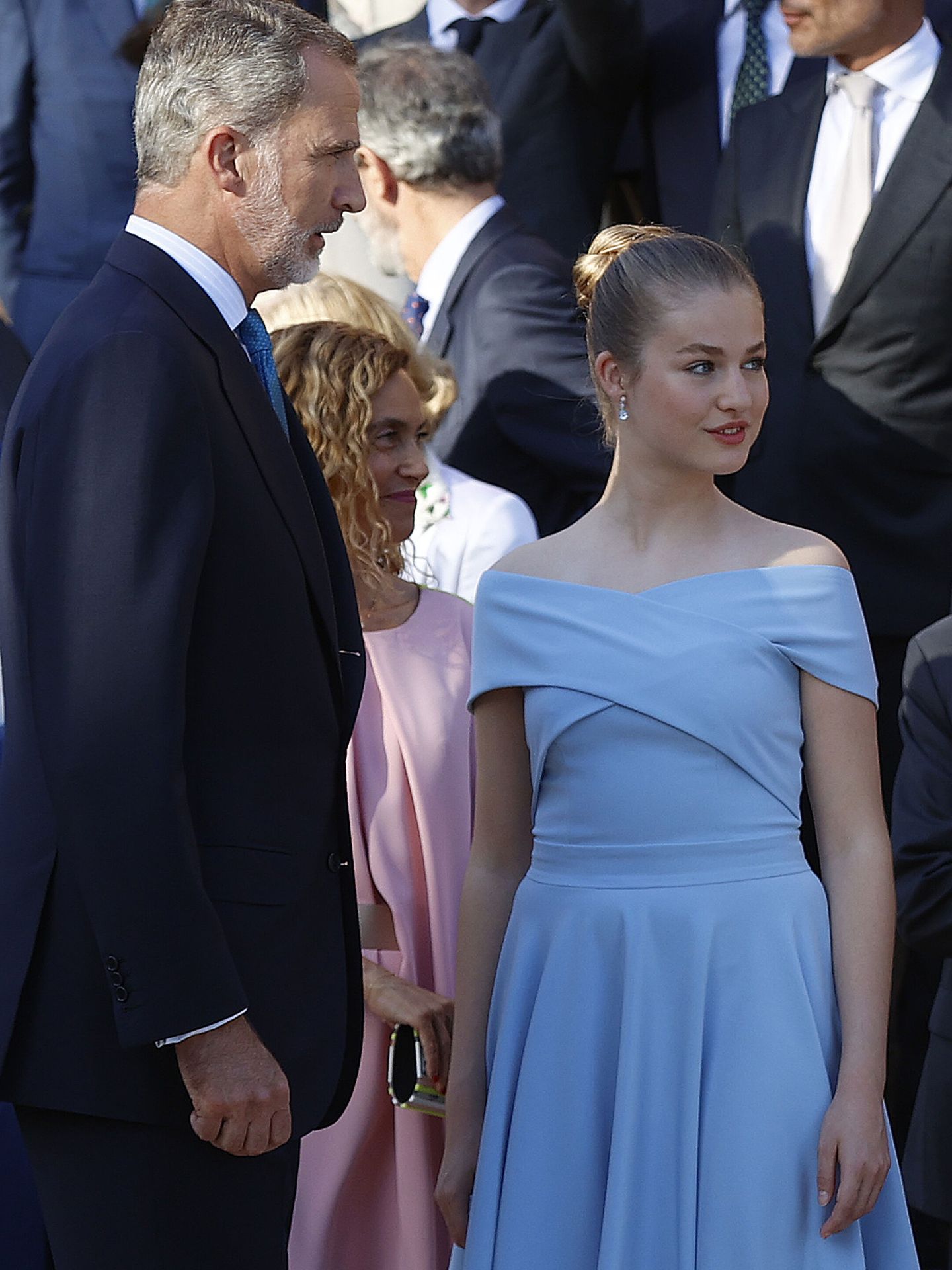 El Rey y su hija, en los Premios Princesa de Girona. (EFE/Toni Albir)