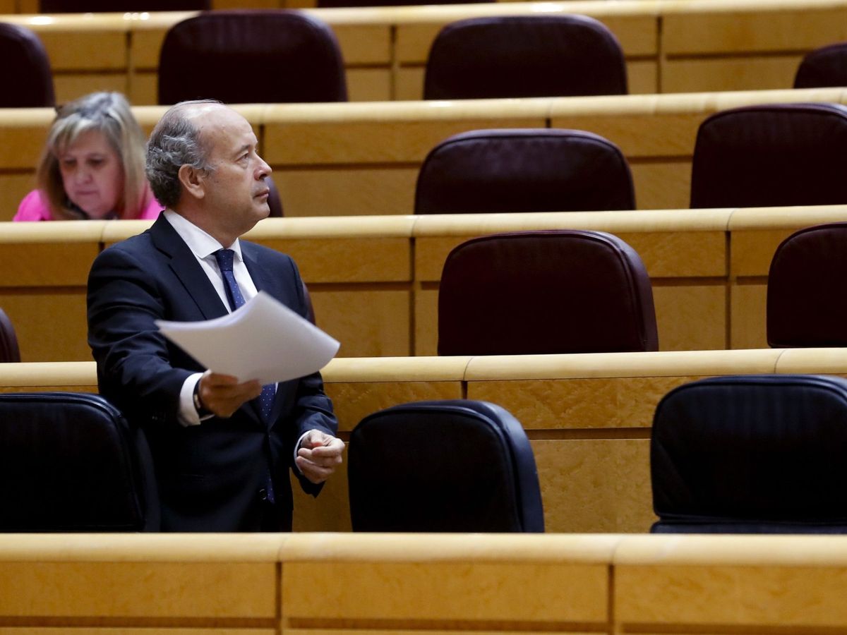 Foto: El ministro de Justicia, Juan Carlos Campo, el pasado martes en la sesión de control al Gobierno en el Senado. (EFE)