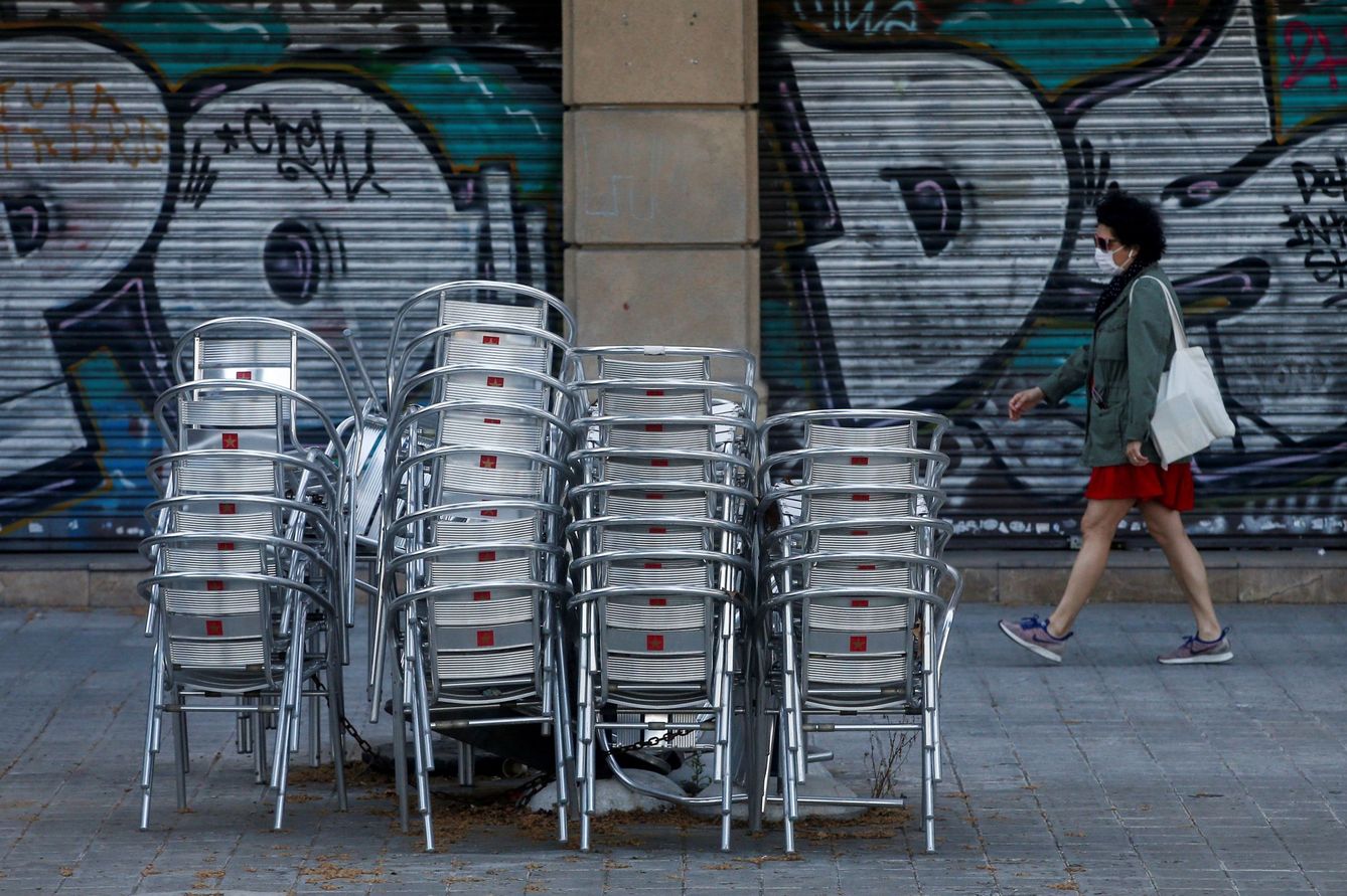 Un restaurante cerrado en Barcelona. (EFE)