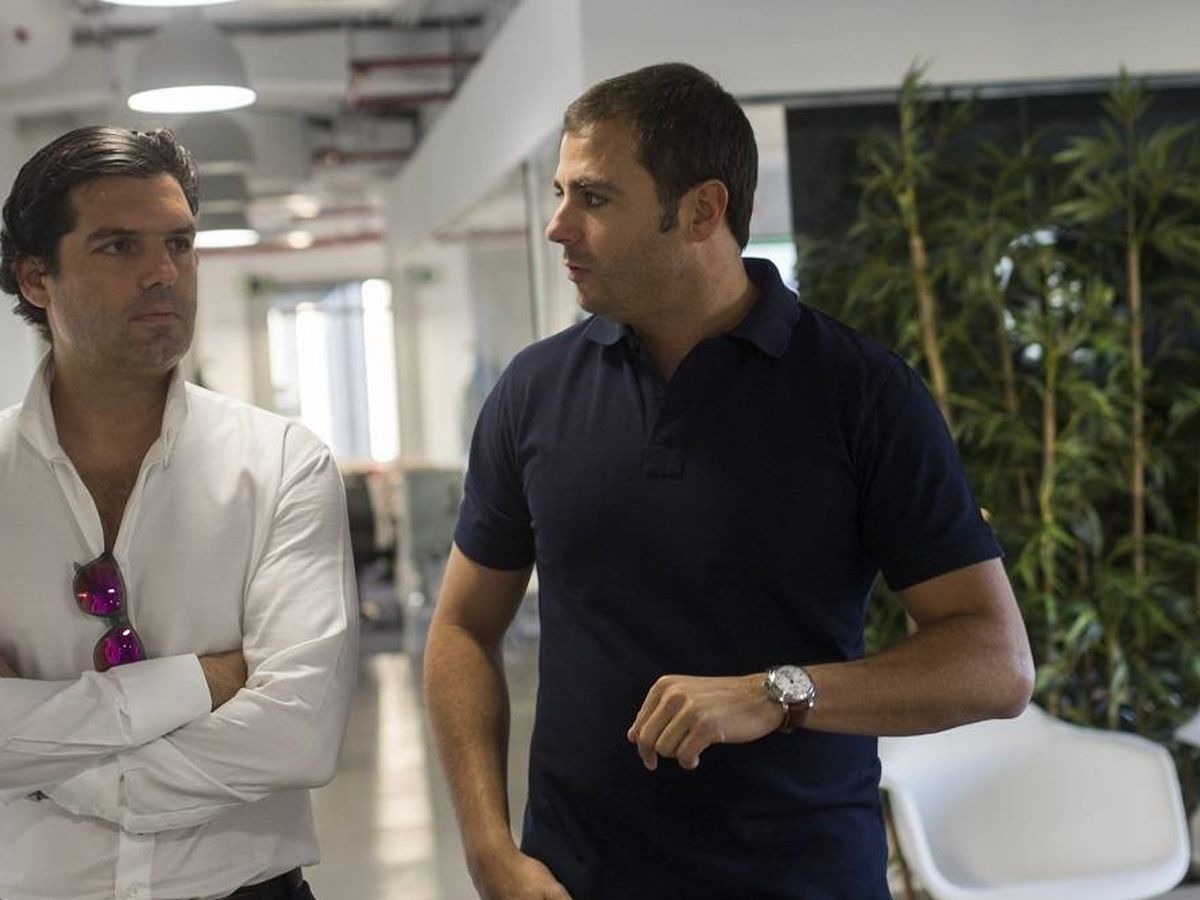 Foto: El empresario venezolano Alejandro Betancourt (izquierda) junto a Félix Ruiz, inversor de Jobandtalent. (Foto: Alejandro Betancourt/Antonio Heredia)