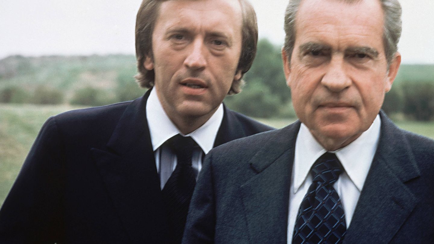 Frost y Nixon en una imagen de archivo.(Gtres)