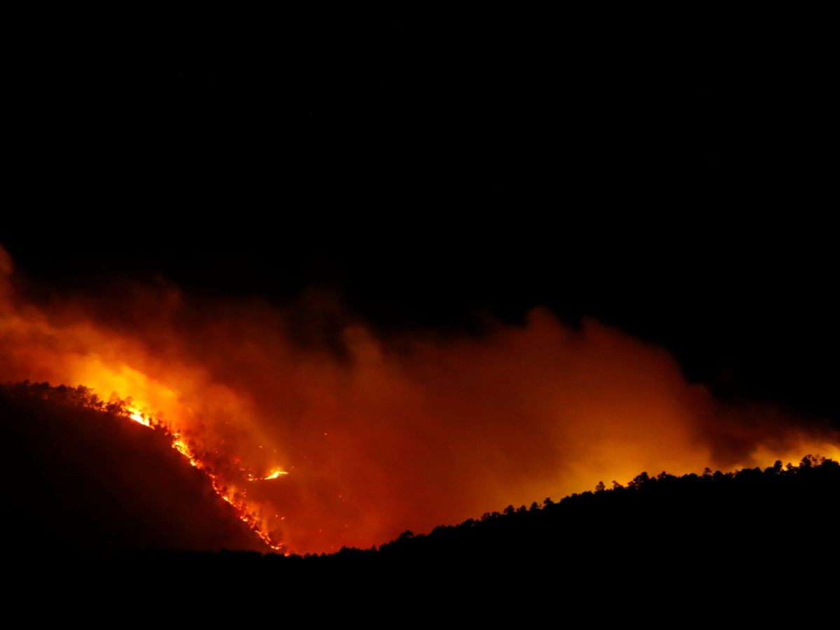 Foto: Incendio en Arico. (Reuters)