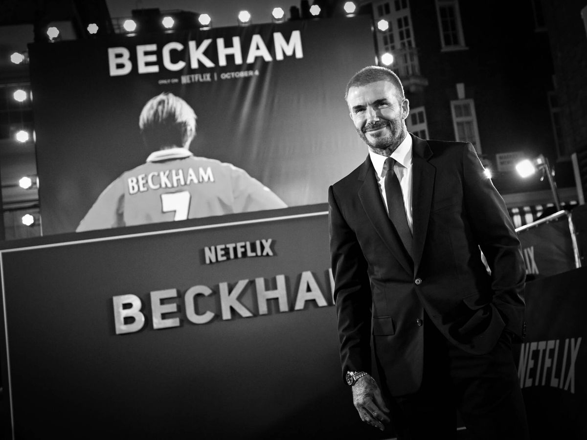 Foto:  David Beckham en el estreno de su documental en Londres la semana pasada. (Getty/Gareth Cattermole)