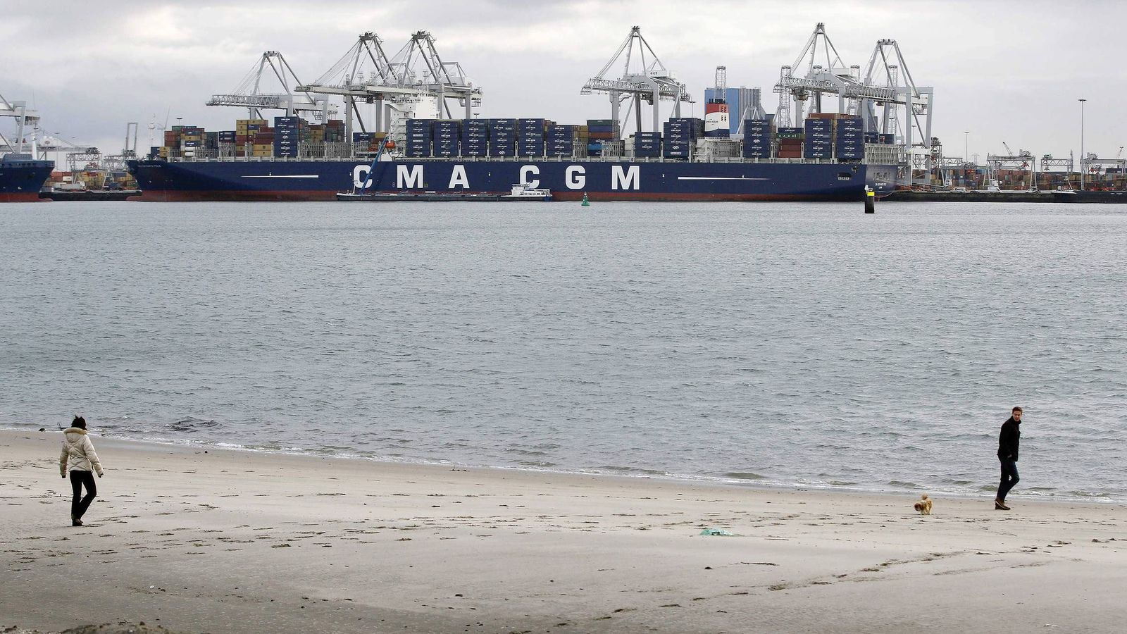 Foto: El buque mercante más grande del mundo: el CMA CGM 'Marco Polo'. (EFE)