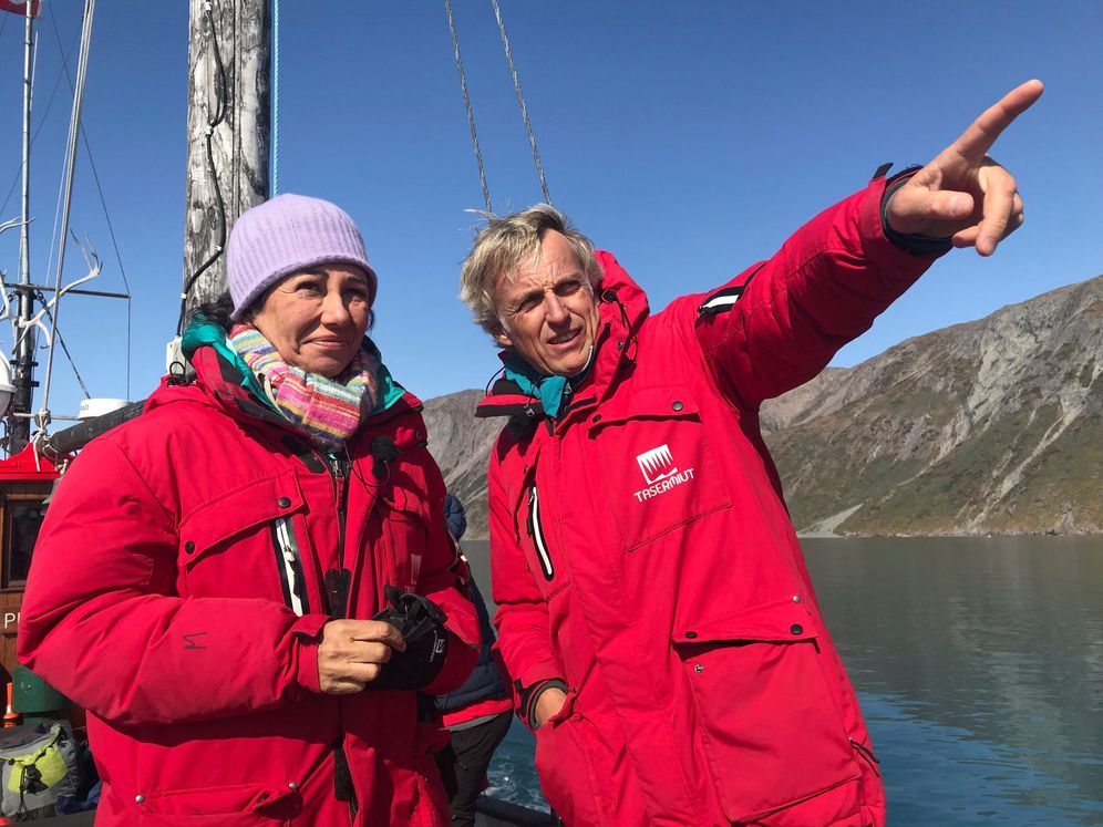 Foto: Ana Botín, invitada en 'Planeta Calleja', navega hasta Groenlandia. (EFE)