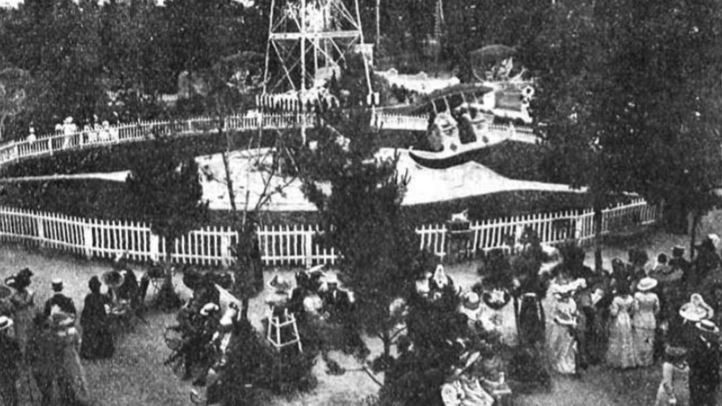 Parque de diversiones de Ciudad Lineal hacia 1912.