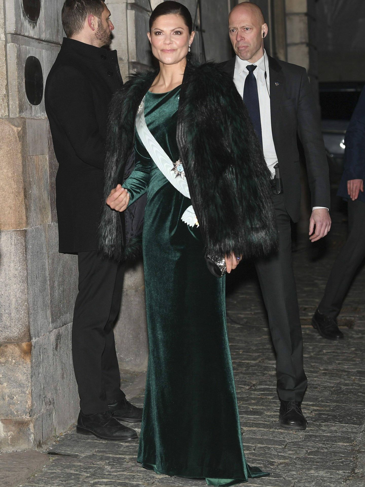La princesa Victoria, con abrigo de H&M. (CP/Fredrik Sandberg)