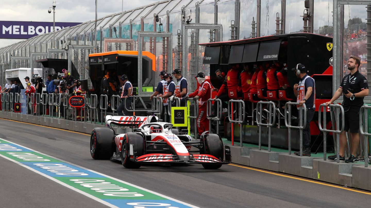 El Haas de Magnussen, en Australia. (Reuters/ Loren Elliott)